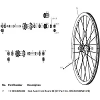 Sram Asse Del Mozzo Anteriore Roam 50