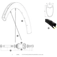 Mavic Raggi Anteriori Cosmic Pro Carbon Ust Disc 650 12 Unità