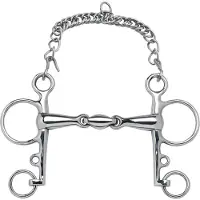 Ekkia FEELING Anatomic Pelham con arcione corto, dimensioni: imboccatura 135 mm, spessore imboccatura 21 mm