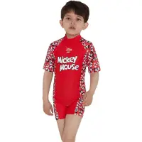 Speedo Shorty Uv A Maniche Corte Con Zip Posteriore Disney Mickey Mouse All-in-one