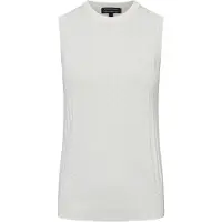 Armani Exchange per donna. 8NYH9AYMH6Z1130 Top in maglia bianca (XS), Bianco, Casual, Viscosa, Senza maniche / cinghie