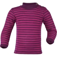 Engel Baby L/S Striped Shirt Intimo lana merinos Bambini (98/104, lilla/fuchsia)