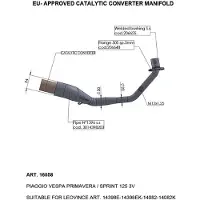 Leovince Convertitore Catalitico Vespa Sprint/primavera 125 Iget 21-22 16058