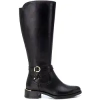 Carmela per donna. 16202001-NEGRO Stivali in pelle 162020 neri (36), Nero, 3 a 5cm, Cerniera, Casual