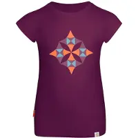 TROLLKIDS Girl's Sandefjord T Maglia merino Bambini (176, lilla)