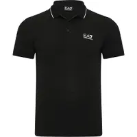 Emporio Armani per uomo. 8NPF16_PJVUZ Polo casual nera (XXL), Nero, Cotone, Manica corta