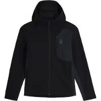 Spyder - Giacca di pile con cappuccio - Bandit Hooded Jacket Black per Uomo - Taglia L - Nero