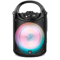 Reig Musicales Microfono Bluetooth Speaker With Led Lights Usb Input And Radio 19.4x18.9x3.02 Cm