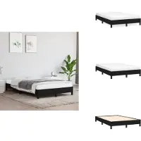 vidaXL Struttura letto in tessuto nero 120x200 cm - Letti e strutture letto