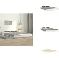 vidaXL Letto in legno massiccio bianco 120x200 cm pino - Letti e strutture letto