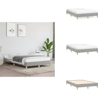 vidaXL Struttura letto grigio chiaro 120x200 cm in tessuto - Letti e strutture letto