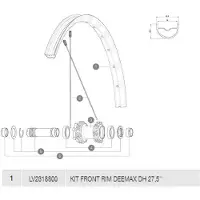 Mavic Cerchione Anteriore Deemax Dh