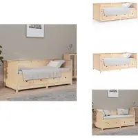vidaXL Letto da giorno 75x190 cm in pino massiccio - Letti e strutture letto