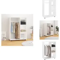 vidaXL Armadio bianco 80x40x110 cm Materiale a base di legno - Armadi