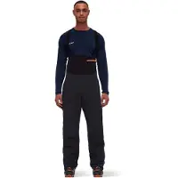 Mammut - Salopette freeride impermeabile e resistente - Haldigrat HS Bib Pants Men Black per Uomo in Softshell - Taglia XS - Nero