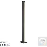Pure Lampada LED da pavimento Lines, antracite, telecomando, 140 cm