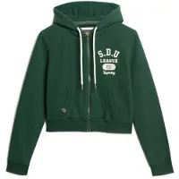 Superdry per donna. W2012164A Felpa verde Athletic Essentials (L), Casual, Cotone