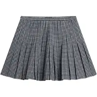 Superdry per donna. W7210205A Gonna Vintage Pleated a quadri grigia (S), Casual, Grigio, Poliestere