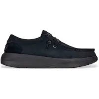 HeyDude Wally COMF Suede Sneaker Uomo (41, nero/blu)