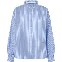 Pepe Jeans per donna. PL304935 Camicetta blu piperita (XL), Casual, Cotone, Manica lunga