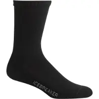 Icebreaker Women's Lifestyle Light Crew Calze casual Donna (35-37, nero)