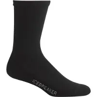 Icebreaker Lifestyle Light Crew Calze casual Uomo (44,5-46,5, nero)