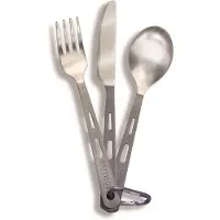 Optimus Titanium Besteck Set 3-Teilig grigio