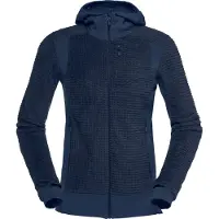 Norrøna - Pile con cappuccio - Falketind Alpha120 Zip Hood W Indigo Night per Donne - Taglia M - Blu navy