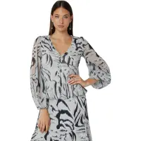 Guess Marciano GUESS Eco Yvette Ls Pleating T Zebra Skin Print Taglia: S | Maglie a manica lunga Outlet | Donna