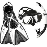 Mares Set X-One Marea Set boccaglio (44-47 - L/XL, bianco/nero)