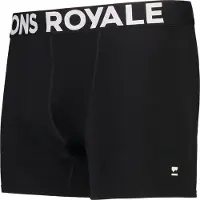 Mons Royale Hold 'em Shorty Boxer Intimo lana merinos Uomo (XL, nero)