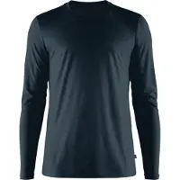 Fjällräven Abisko Wool L/S Maglia a manica lunga Uomo (S, blu)