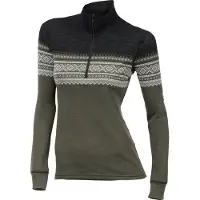 Aclima Designwool Marius Mockneck Woman Pullover in lana merino Donna (XL, marrone)