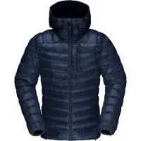 Norrøna - Piumino in piuma naturale - Lyngen Down850 Hood M Indigo Night per Uomo - Taglia S - Blu navy