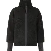 Didriksons Women's Mella Full-Zip 3 Giacca in pile Donna (48, nero)