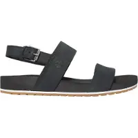 Timberland per donna. TB0A2AT90011 Sandali Malibu Waves in pelle nera (37 W), Nero, 1 a 3 cm, Fibbia, Casual