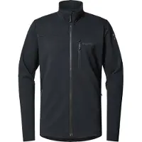 Haglöfs - Pile con zip versatile e traspirante - Rosson Mid Jacket M True Black - Taglia L - Nero