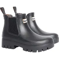Barbour per donna. LRF0100 Stivaletti Chelsea Halton neri (39), Nero, Basso, 1 a 3 cm, Nessuno, Casual, All'aperto