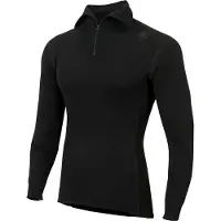 Aclima Warmwool Polo Pullover in lana merino Uomo (M, nero)