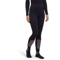 Falke - Collant tecnico e caldo - W Long Tights W Black - Taglia L - Nero