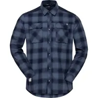 Norrøna Femund Flannel Shirt Camicia Uomo (L, blu)