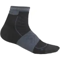 Icebreaker Women's Merino Run+ Ultralight Mini Calze da running Donna (35-37, nero)