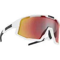 Bliz - Occhiali da sole sportivi - Fusion Matt White Smoke W Red Multi in Pelle - Bianco