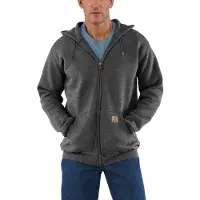 Carhartt Zip Hooded Sweatshirt Felpa con cappuccio Uomo (XXL, grigio/nero)