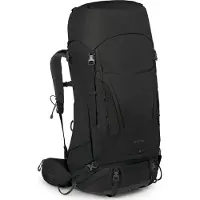 Osprey - Zaino da trekking - Kestrel 58 Black per Uomo in Nylon - Taglia S/M - Nero