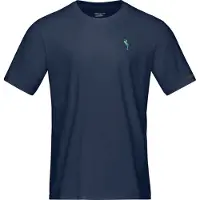Norrøna /29 Cotton Activity Embroidery T-shirt Uomo (L, blu)