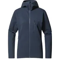Haglöfs Women's Rosson Mid Hood Giacca in pile Donna (S, blu)