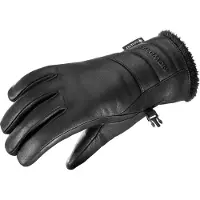 Salomon - Guanti isolanti in PrimaLoft e in GORE-TEX - Native Gore-Tex Gloves W Deep Black per Donne in Pelle - Taglia S - Nero