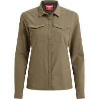 Craghoppers Women's Nosilife Pro Langarm Bluse V Camicetta Donna (46, olivia)