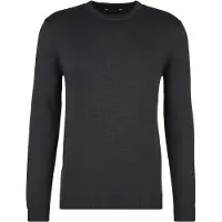 Stoic MerinoKnit MMXX.Kniva Sweater Pullover in lana merino Uomo (4XL, nero)